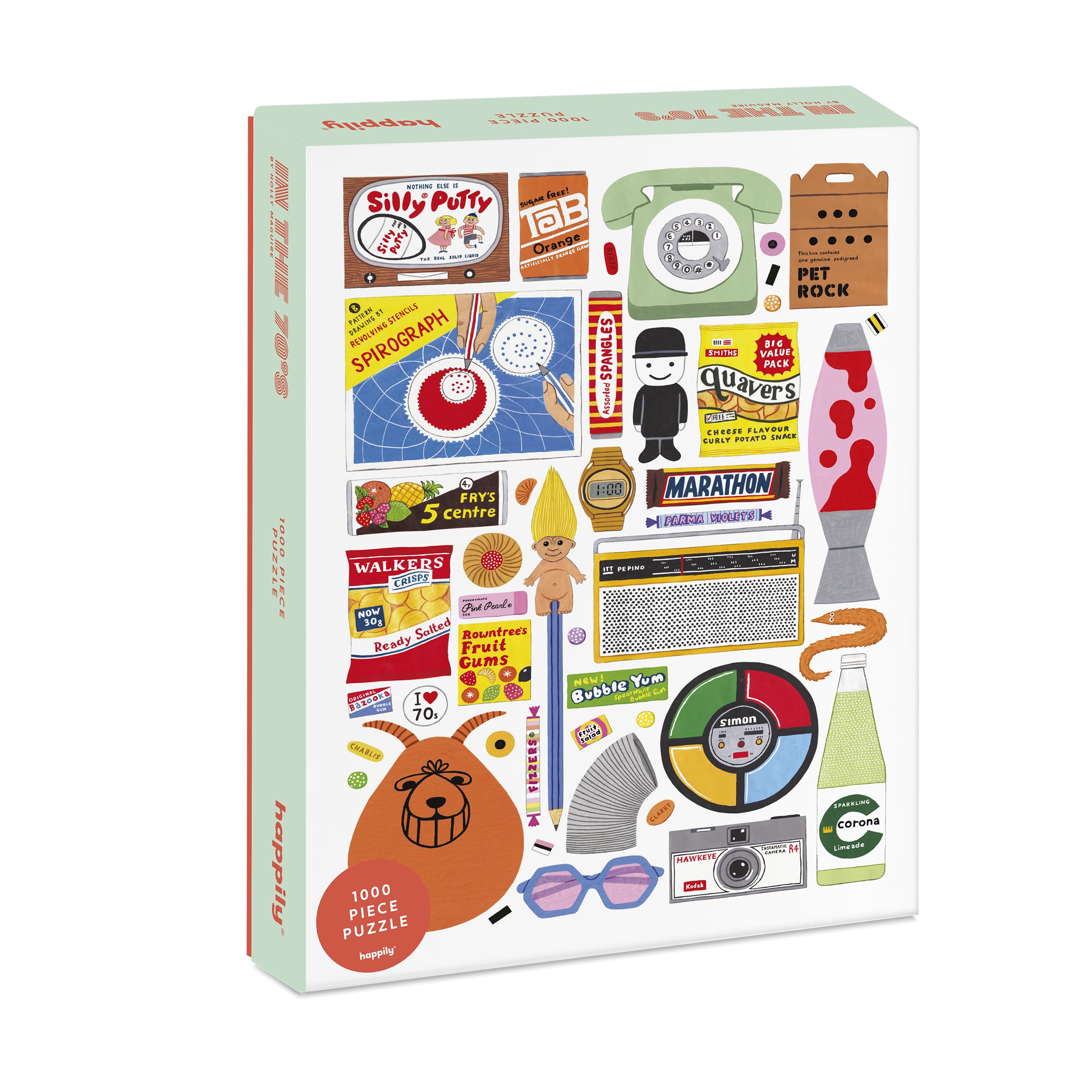 In the 70s 1000 Piece Jigsaw Puzzle for Adults | Premium 100% Recycled Board | 70s Retro 1000 Piece Puzzle for Adults | Retro Gifts | Happily Jigsaw Puzzles