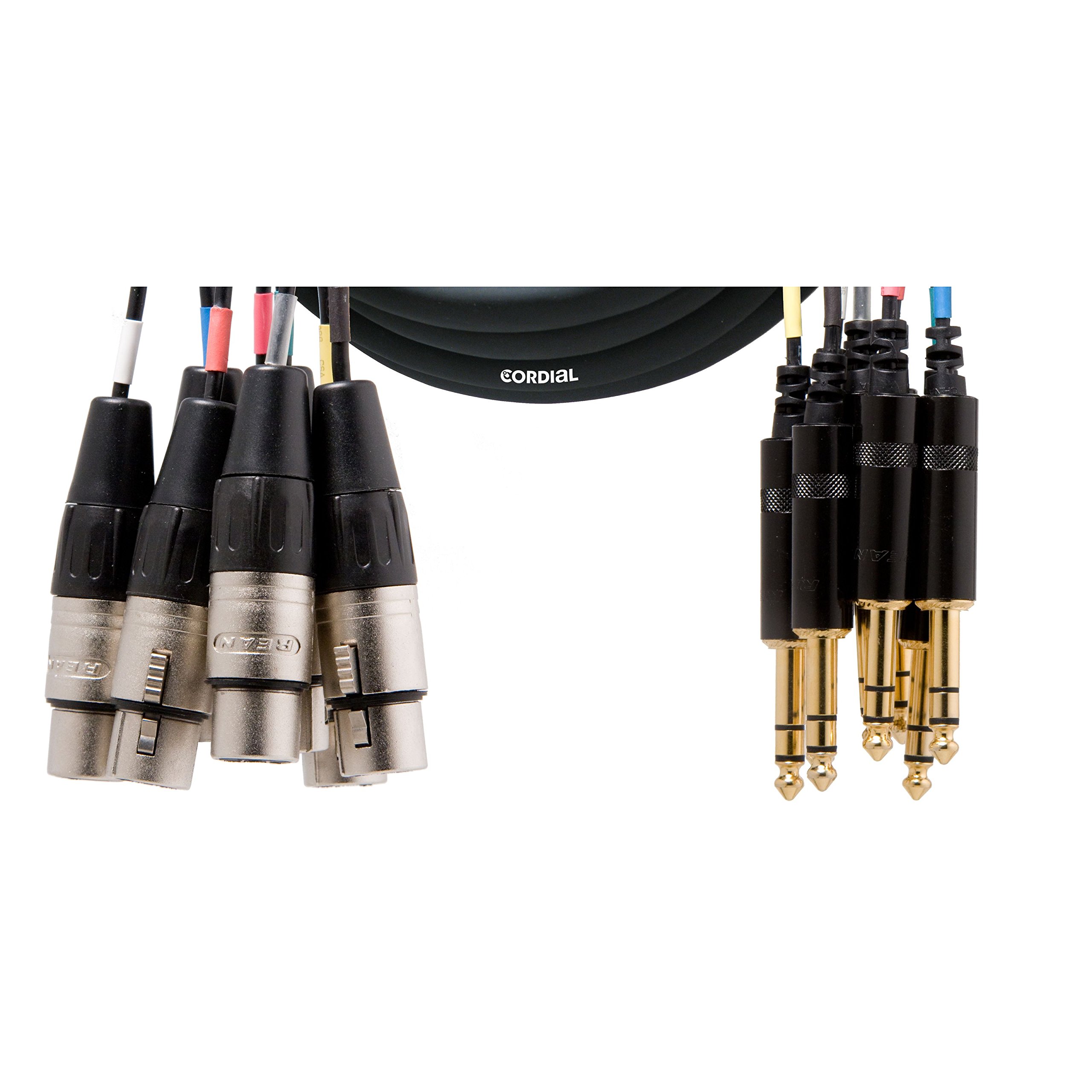 Cordial CML 8-0 FV 5 C Loom Cable (8 x XLR Female/8 x Jack 6.3 mm Stereo, Length 5 m)
