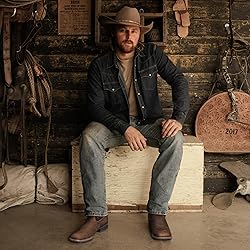 Lumeheel Cowboy Boots for Men - Real Leather