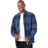 Wrangler Authentics Mens Long Sleeve Sherpa Lined Shirt Jacket