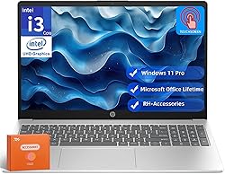 HP 15.6" Touchscreen Laptop, with Office Pro