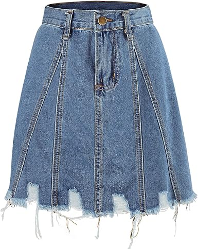 amazon uk denim skirts