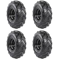14 In Atv Tires 145/70-6 Tire 4pcs ATV Go Kart Tires 145/70-6 4PR P361 B 4 Ply Rated Black New With Mini Bike Tire 145/70-6 Tires With Rims - Foto 9