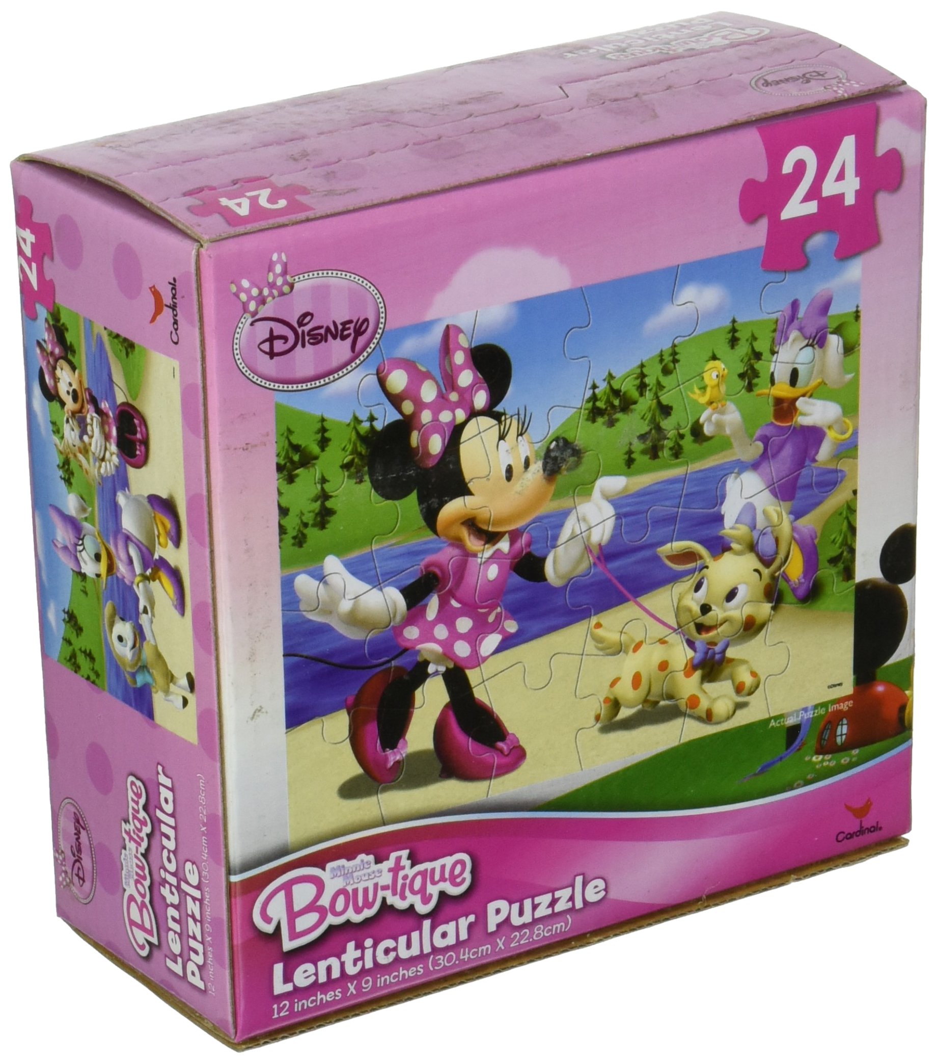 minnie mouse dog walking toy