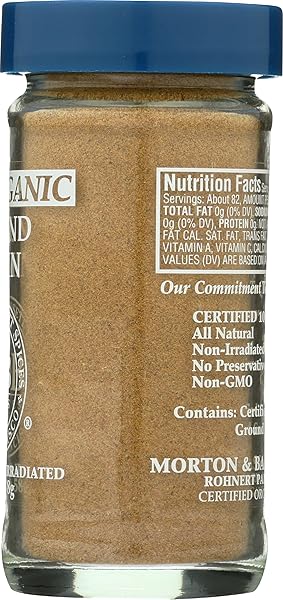 MORTON & BASSETT 100% ORGANIC GROUND CUMIN | WARM, EARTHY SPICE FOR INDIAN, MEXICAN & MIDDLE EASTERN RECIPES | GLUTEN FREE, SALT FREE, NON-GMO | 2 OZ JAR