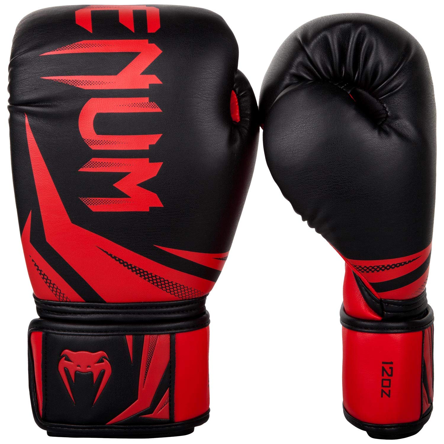 Venum, Challenger 3.0 Boxing Gloves, Unisex Adult, 14 Oz, Black/Red