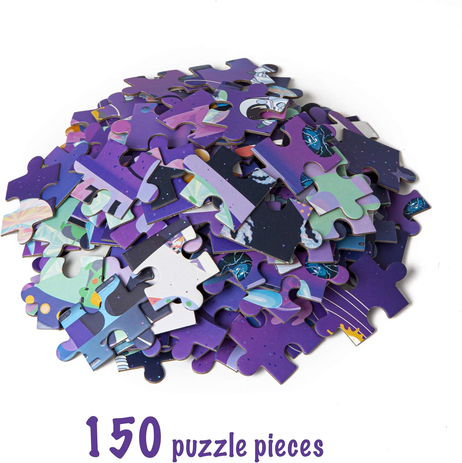 Sparkle and Glimmer Outer Space Puzzle 150 Piece Jigsaw Puzzle for
