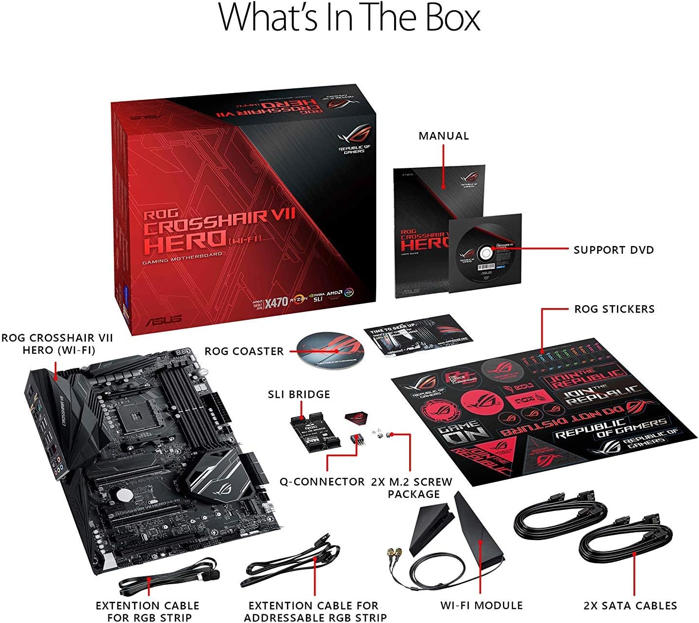  ASUS ROG Crosshair VII Hero (Wi-Fi) AMD Ryzen