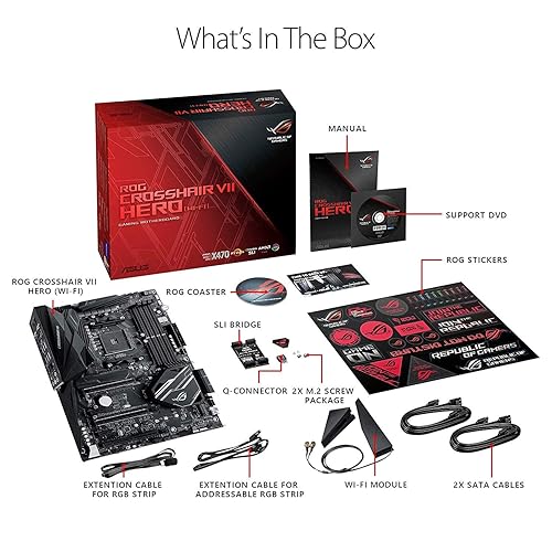 ASUS ROG Crosshair VII Hero (Wi-Fi) AMD Ryzen AM4 DDR4 USB