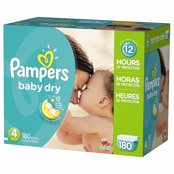 Product of Pampers Baby Dry Size 4 Diapers, 180 ct. (diapers