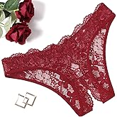Avidlove Women Lace Panties Floral Lace Briefs Sexy Hollow Out Bow Underwear 1-4 Pack