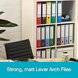 Elba A4 Lever Arch File 570 Sheets 80mm Spine Green Durable Office view 3