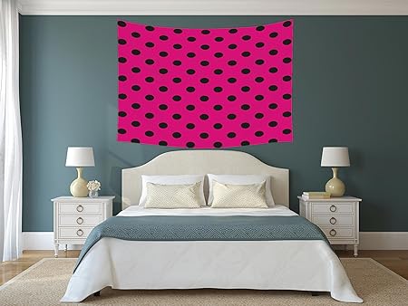 Iprint Polyester Tapestry Wall Hanging Hot Pink Pop Art