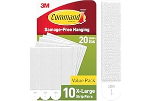 Command 20 Lb XL Heavyweight Picture Hanging Strips, Damage Free Hanging Picture Hangers, Heavy Duty Wall Hanging Strips for 
