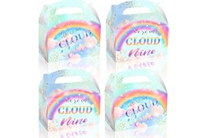 LaVenty 12 PCS On Cloud 9 Birthday Party Supplies - Party Favor Bags Treat Bags Candy Goodie Bags