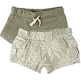 HonestBaby Multipack Shorts 100% Organic Cotton for Infant Baby and Toddler, Boys, Girls, Unisex