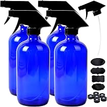 Youngever Flacons Pulvérisateurs Vides 473ml - Lot De 4 - Buse Réglable