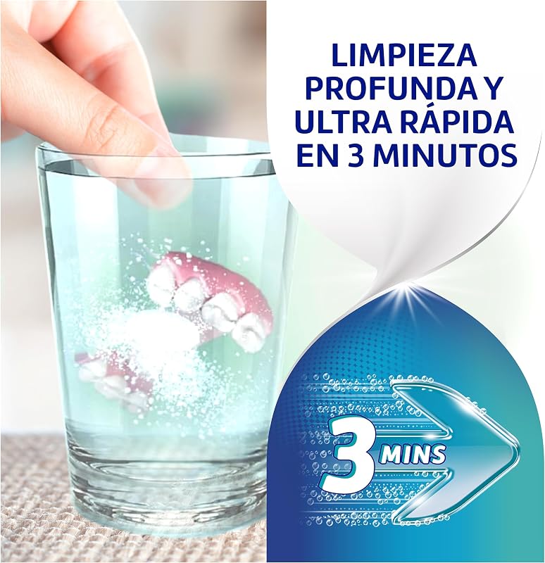 Oxígeno Bioactivo Tabletas Limpiadoras Prótesis, 66 Unidades