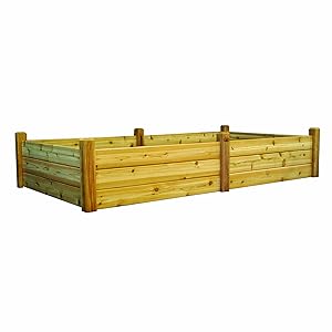 Gronomics RGBT 48-95 48-Inch by 95-Inch by 19-Inch Raised Garden Bed, Unfinished