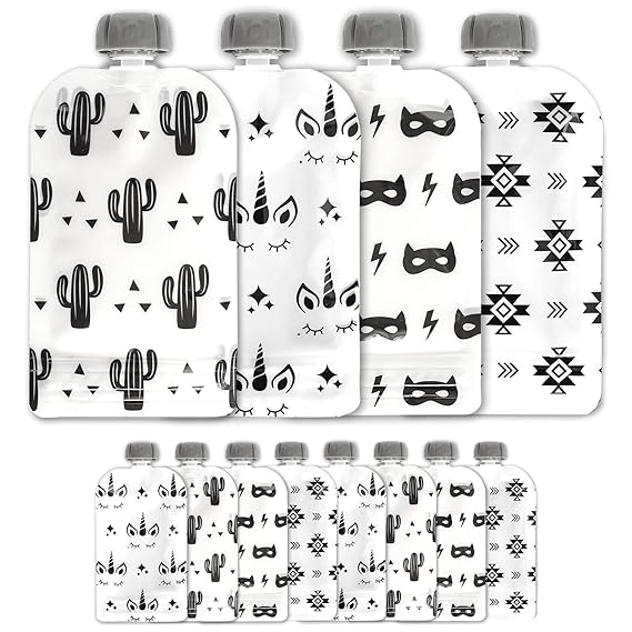 refillable baby food squeeze pouch