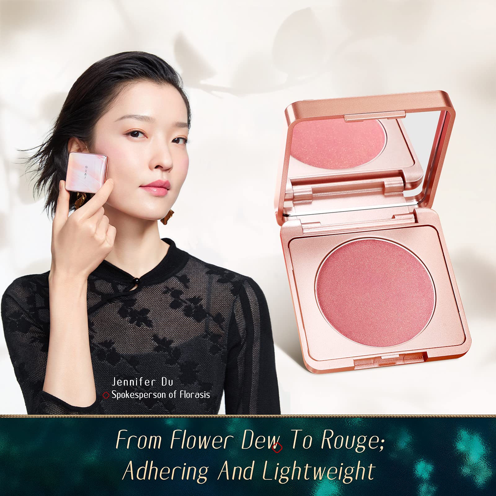 FLORASIS Floral Dew Care Cream-to-Powder Blush 03 Fantasy