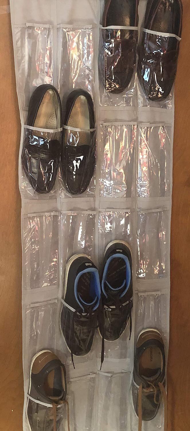 mainstays shoe organizer on Over The Door Shoe Organizers Perfect Kitchen Utensil Or Baby Room Organizer Mainstays Nonwoven 24 Pocket Over The Door Shoe Organizer Men And Children Complete With 4 Strong And Durable Over The Door Hooks Storage For Women