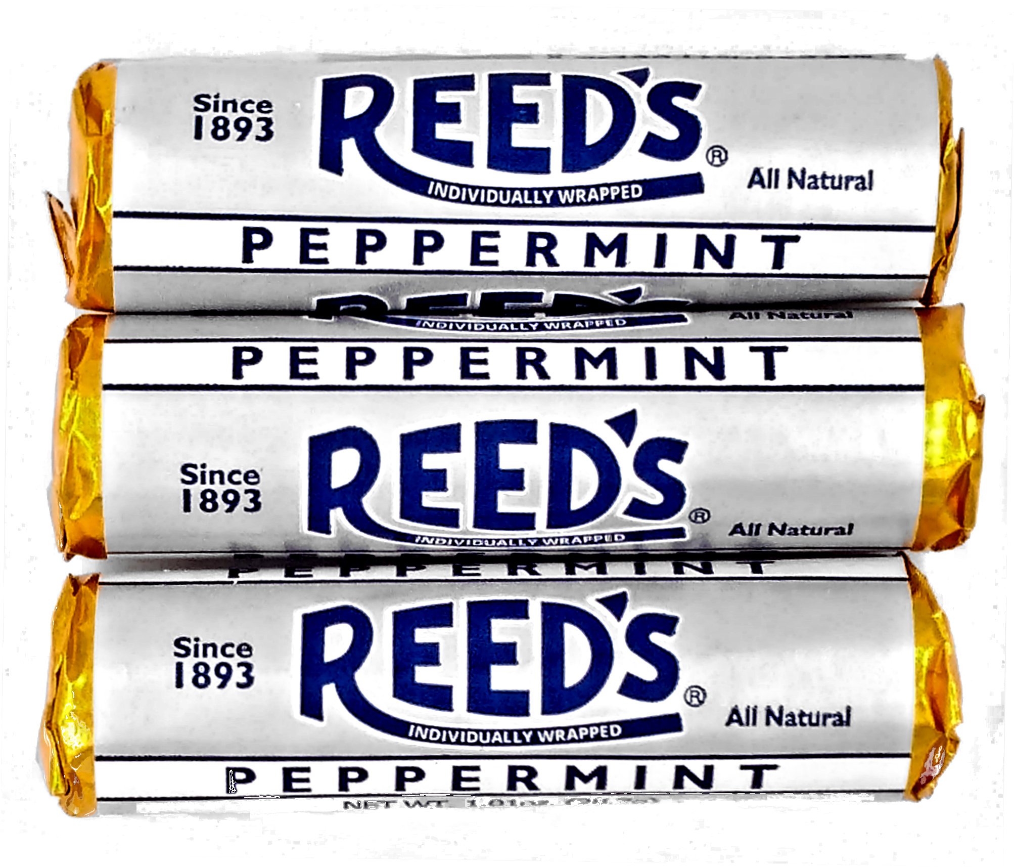 Reeds Hard Candy Rolls 6ct 2 Root Beer, 2 Cinnamon, 2