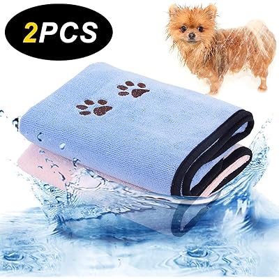 Microfiber Dog and Cat Towel Set with Bath Brush Nigeria Ubuy