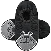 Panda Bros Slipper Socks for Men, Mens Slipper Socks with Non Skid Bottoms, Cozy Animal House Slippers