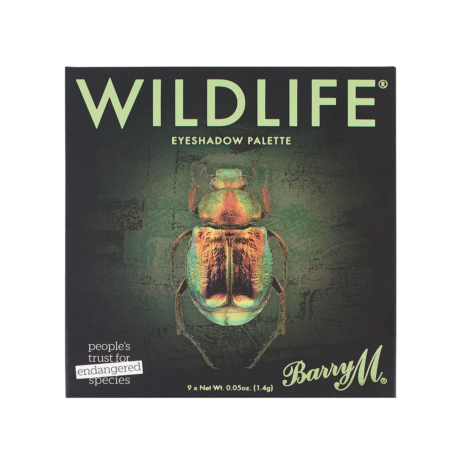 Barry M WILDLIFE Eyeshadow Palette - Beetle, red, brown and green