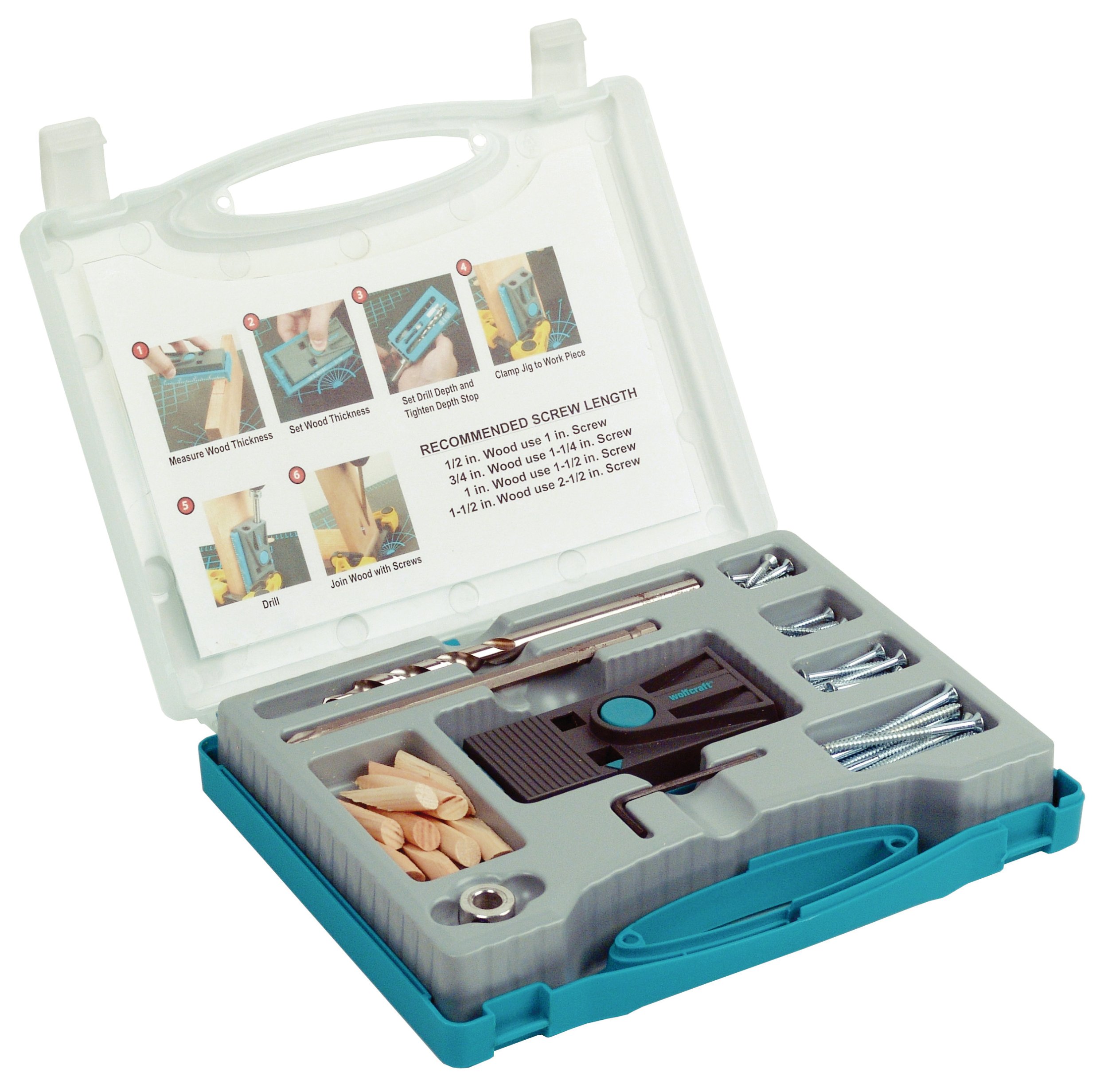 Wolfcraft 4643404 Pocket Hole Jig Kit Free Shipping eBay