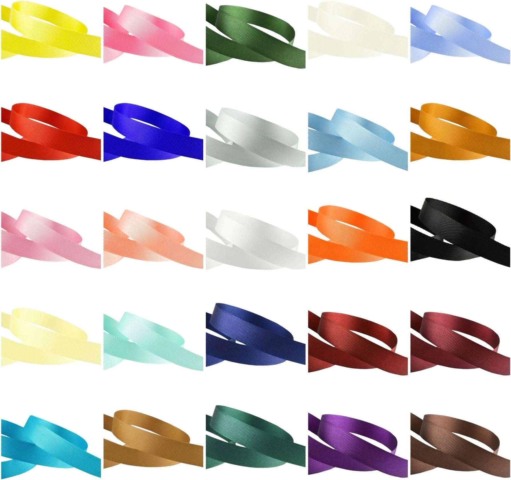 Farringtons  Premium Quality' 11 Yards Reels, GROSGRAIN RIBBON, 3mm 6mm 10mm 15mm 25mm 38mm Widths (FULL ROLLS). BUY 2+, GET