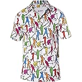 Royal & Awesome American Flag Golf Shirt, Patriotic Golf Shirt, USA Golf Shirts