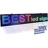 LED scrolling sign WiFi full color 40x8", programmable display, perfect tool for advertising