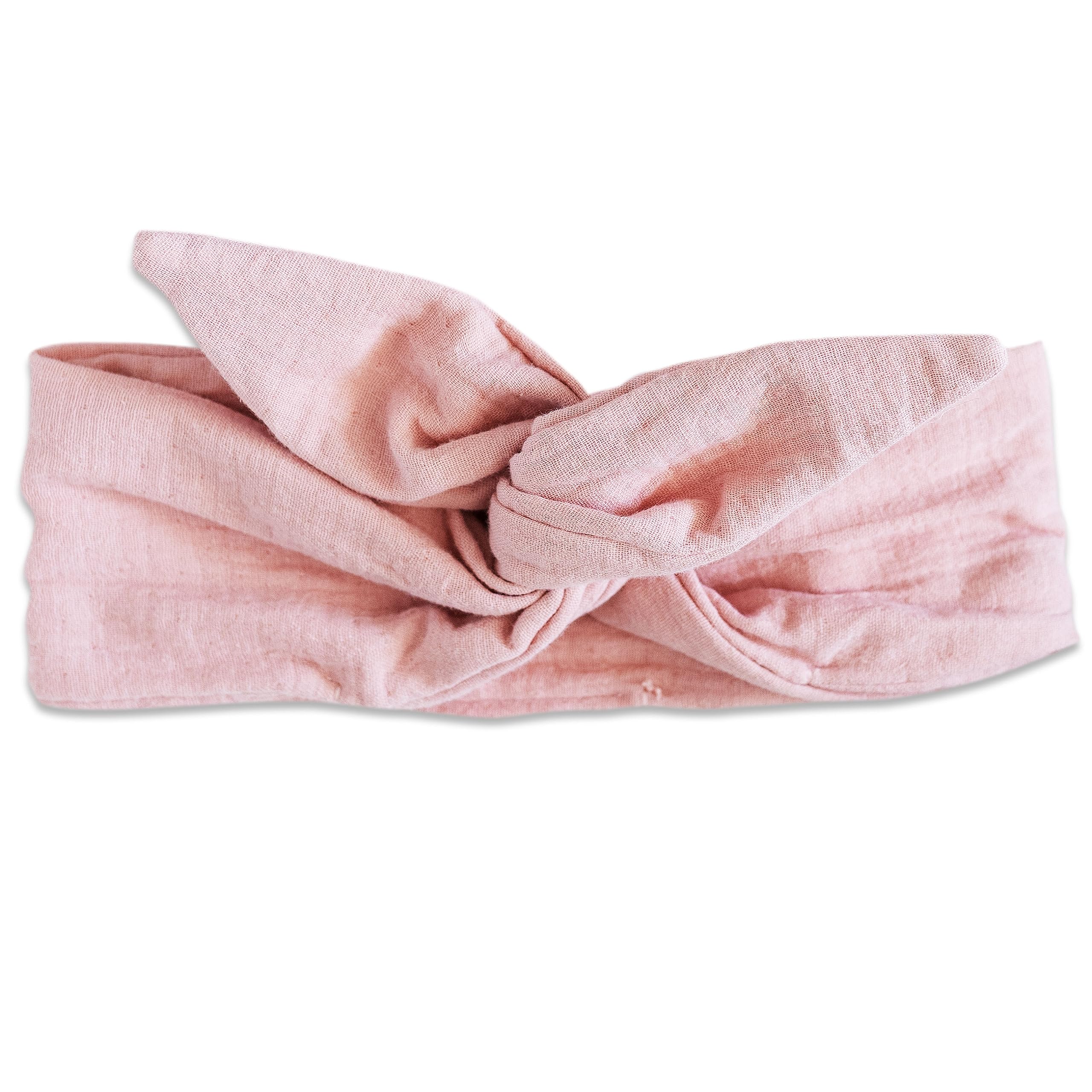Papierdrachen Muslin Hair Band for Women for Self-Tying - Knot Band - Headband - Hair Accessories - Autumn and Summer - Pink - for Women