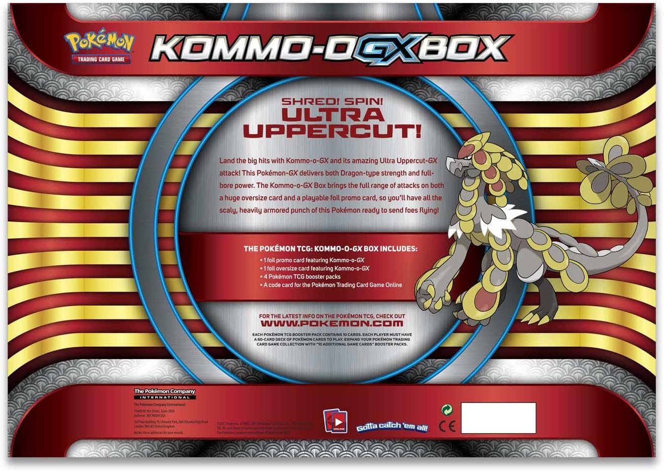 Pokémon POC488 Kommo-O-GX Box: Amazon.es: Juguetes y juegos