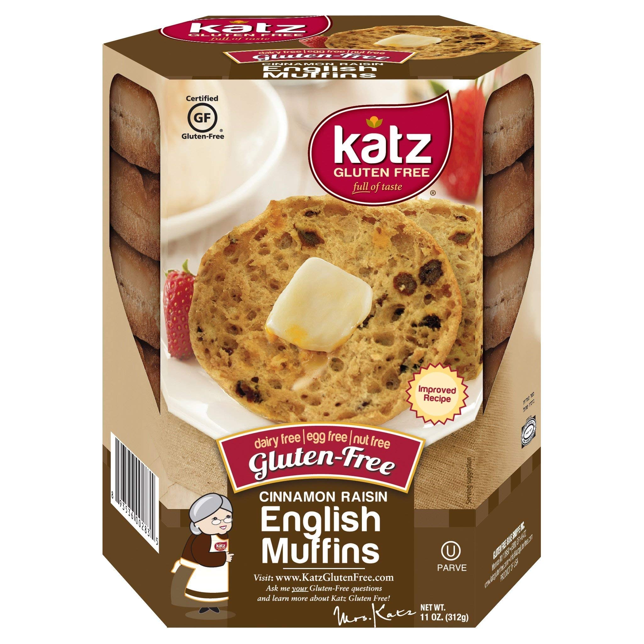 Katz Gluten Free English Muffins Dairy, Nut and Gluten