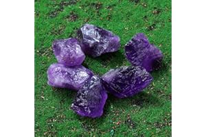 Apengshi Natural Amethyst About 0.22 lb（100g Healing Crystal Raw Rough Stone Chakra Raw Stone Meditation Reiki Collection DIY
