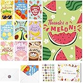 Thboxes 40 Pack Funny Thank You Cards with Envelopes & Stickers, 4×6 in Cute Thank You Card, Blank Cards Greeting Card for Kids Birthday, Wedding, Baby Shower, Easter, Graduation, Mother's Day