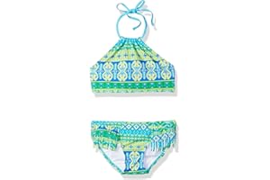 Kanu Surf Girls' Mahina UPF 50+ Beach Sport Halter Bikini 2-Piece Swimsuit