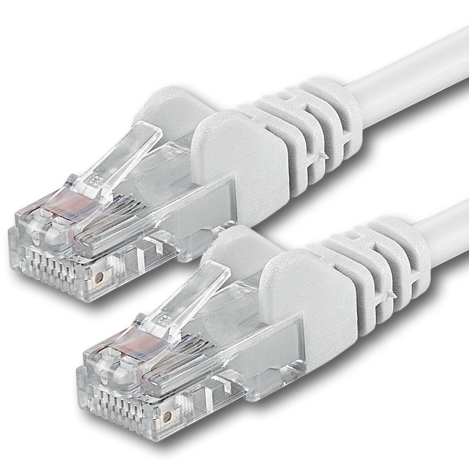 1aTTack.de 20m - white - 1 piece - CAT.6 CAT6 Ethernet LAN network cable 1000 Mbit/s patch cable