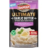 Idahoan Ultimate Garlic Butter Mashed Potatoes, Restaurant-Quality, Premium Ingredients, Elevated Texture, Gluten-Free, 100% Real Idaho Potatoes, 4 Servings Per Bag, 4 Ounces