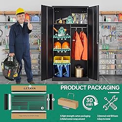 Letaya Metal Storage Cabinets Locker with Lock