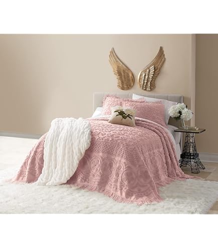 King Size Fringes With Borders Of Blue Collections Etc Polka Dot