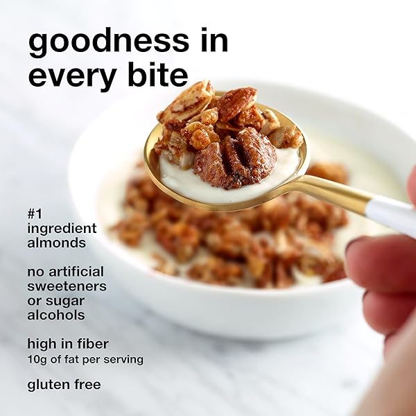 KIND ZERO ADDED SUGAR GRANOLA, APPLE CINNAMON NUT, GLUTEN FREE, LOW SUGAR, KETO SNACKS, 5G PROTEIN, 8OZ, 1 COUNT