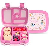 Bentgo + BLUEY Kids Leak-Proof, 5-Compartment Bento-Style Kids Lunch Box | Ideal Portion Sizes for Ages 3-7, Durable, Drop-Pr