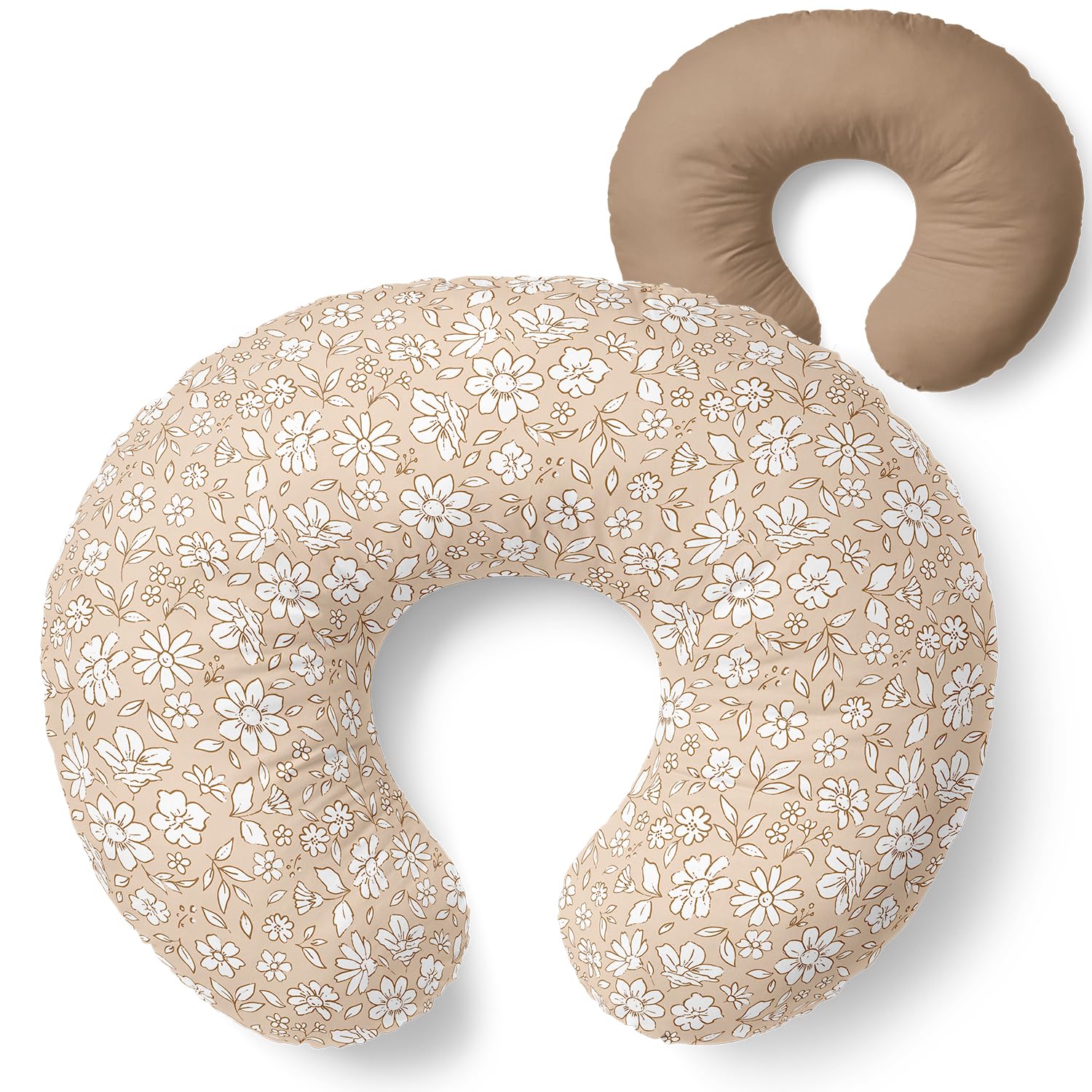 Photo 1 of Pobibaby 1-Pack Premium Nursing Pillow Cover - Ultra Soft & Stretchy 96% Cotton, Breastfeeding Pillow Cover for Baby Boys and Girls (Meadow)