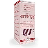 Perk Energy Original White Chocolate Peppermint Pretzel Flavored Drink Powder (10 Servings Stickpack) - Gluten-Free, Peanut-Free, Soy-Free