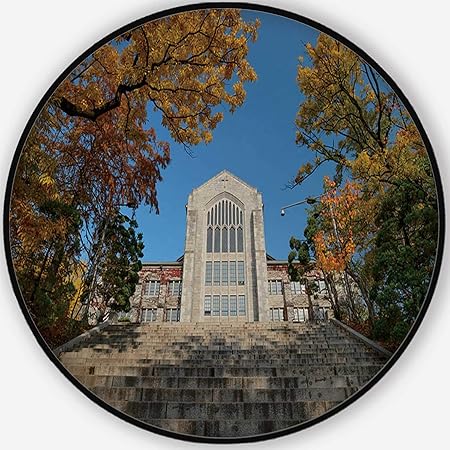 Amazon Com Hitecera Ewha Womans University In Autumn Round Mat