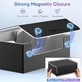 Mlikero Card Deck Case 1800+ Sleeved Cards Magnetic Closure MTG Sport Boxes view 4